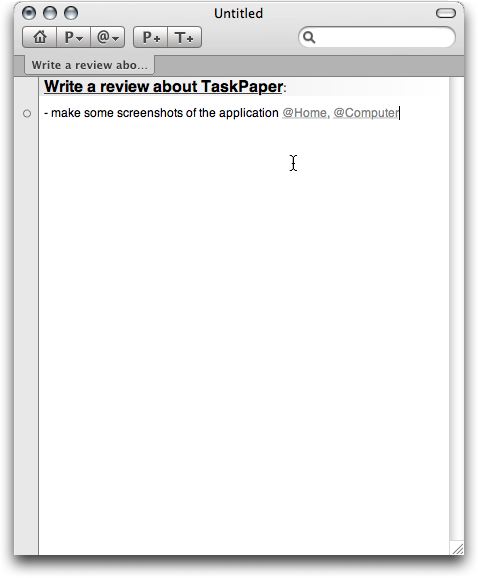 Task Paper add contexts to actions