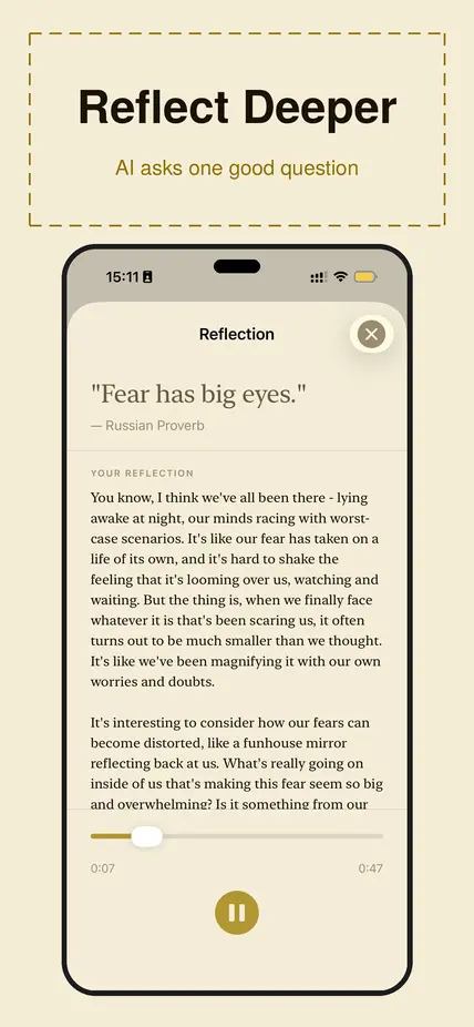 999 Wise Quotes — audio playback screen