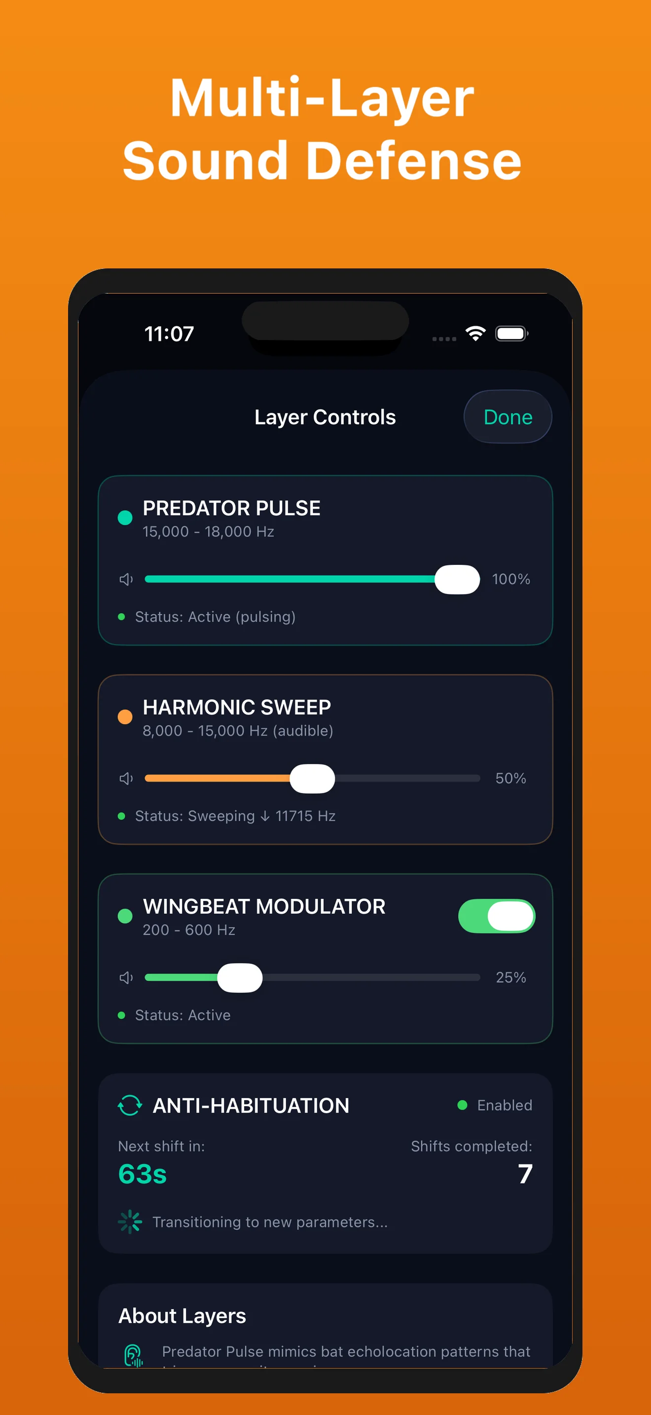 MosquiGo layer controls and presets